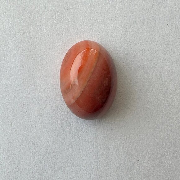 Natural Oval Agate (Aqeeq) 10 Carat Loose Gemstone 18 mm x 11 mm, Brown NEW - Picture 6 of 6